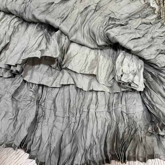 Soft Surroundings Maxi Skirt Women’s Size M Crinkle Flowy Boho Artsy Hippie - Picture 10 of 10